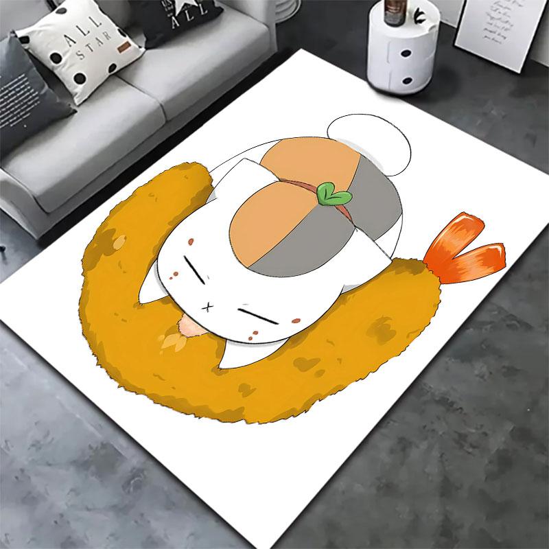 Nyanko Sensei Carpet Rug For Living Room Bedroom Home Sofa Decoration Kids Play Nonslip Floor Mat