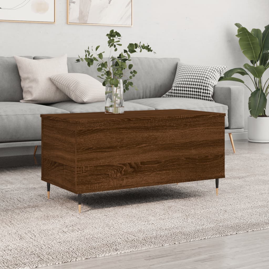 Coffee Table, Brown Oak, 90x44.5x45 Cm