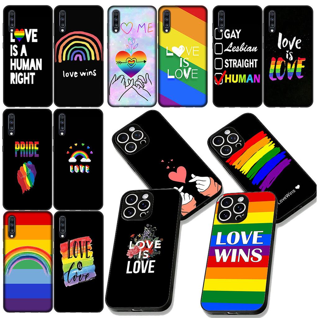 Love Is Love LGBT Rainbow Heart LGBTQ Case for Motorola Moto Edge 50 30 Fusion 40 NEO Ultra Pro G22 G23 G20 G35 G84 G13 G53