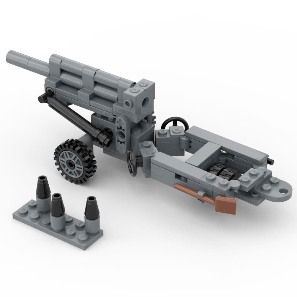 Блочный конструктор Гаубица M777 Флак 36 pak40 M102 M198 Бофорс 40мм Зенитное Противотанковое Орудие Артиллерия Линкора Военный Набор Кирпичиков