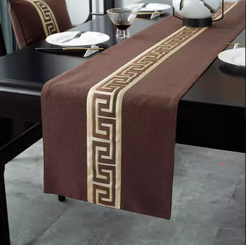 New Chinese Style Table Flag Waterproof and Oil Resistant Hot Selling Tea House Tea Towels Zen Tea Table Cloth Hotel Bed Flag