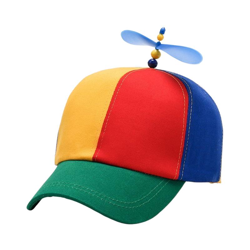 Забавная шляпа Snapback, пропеллер вертолета, приключенческая шляпа для папы, радужная, бамбуковая, бейсбольная кепка со стрекозой для взрослых, детей, мальчиков и девочек