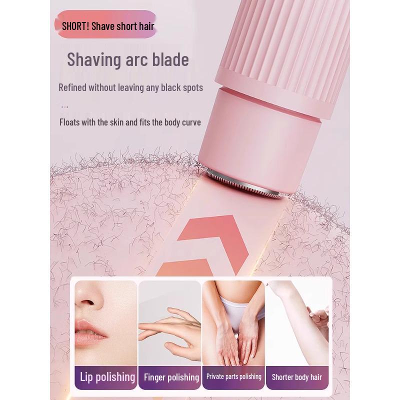 Электрическая женская бритва и триммер с двумя головками для удаления волос на теле и в области бикини