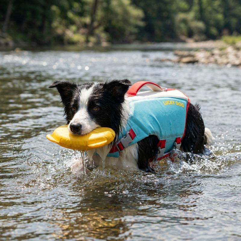 Dog Life Jacket Small Medium Large Dog Golden Retriever Edge Shepherd Teddy Large Buoyancy Dog Swimsuit Buoyancy Suit Pet Clothing