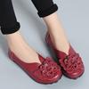Moccasins Soft Genuine Leather Flat Shoes Women Flats with Flowers Ladies Shoes Women Designers Loafers Slip On Ballerina