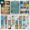 Putuo Decor Beach Slogan Vintage Tin Sign Plaque Metal Wall Art Poster for Pub Bar House Surf Club Retro Iron Paintings