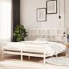 VidaXL Bed Frames White Solid Pine Wood 200x200 Cm 3101304