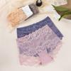 Women's Panties Sexy Lace Flower Embroidery Underwear High Waist Breathable Underpants Plus Size Comfort Intimates Lingerie