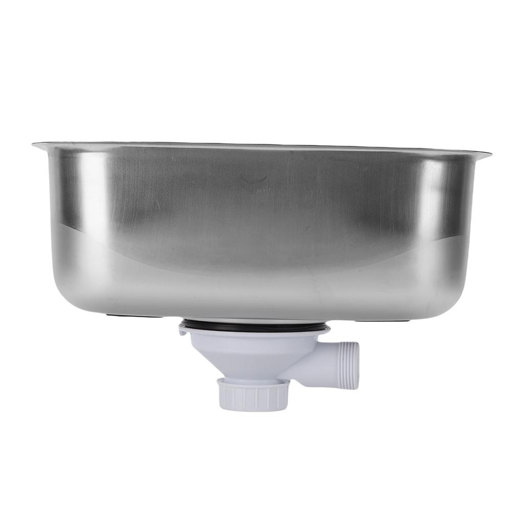 RV Sink Stainless Steel Mini Single Bowl RV Sink Wash Basin for Cars Boats RVs Yachts 12.6x8.66x4.72 in