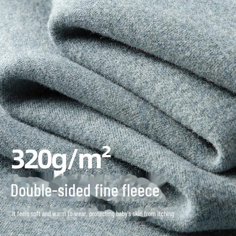 [Содержит кашемир] Детский термокомплект Meiyabi из шелка с флисом - Осень/Зима