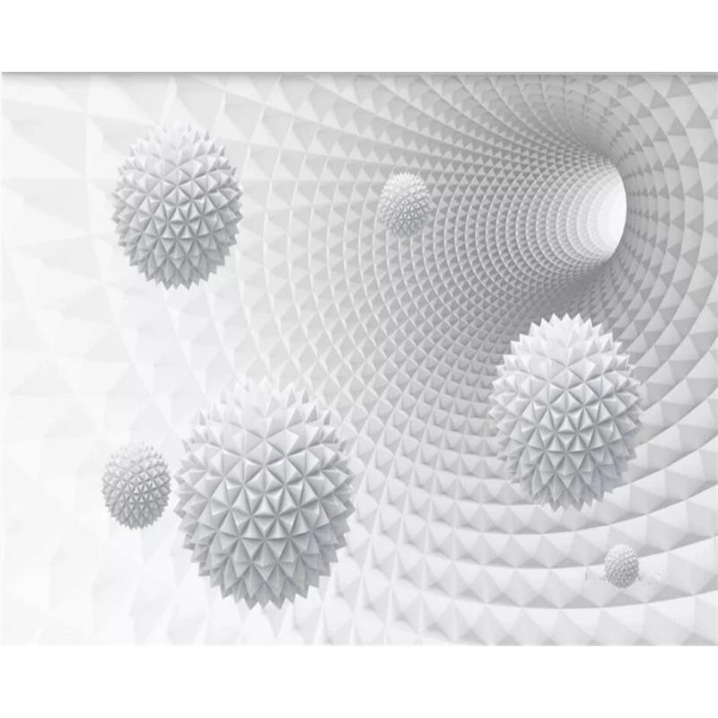 3d обои абстрактный туннель пространство многогранная сфера 3d фон стена гостиная спальня обои фреска