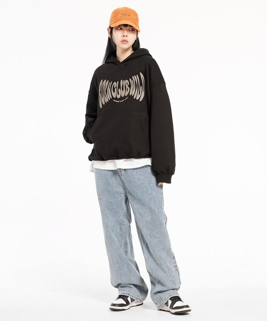 Худи El Bon Wild Oversized Черное (бежевый)