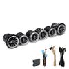 6pcs 64 Color Front LED Turbine Air Vent Ambient Light Kit Replacement for MercedesBenz EClass W213