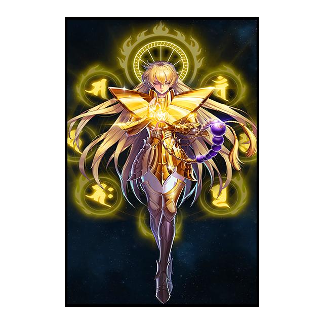 Японское классическое аниме, золотое украшение Saint Seiya, настенная роспись, постер, холст, живопись и настенные художественные принты для современного домашнего декора