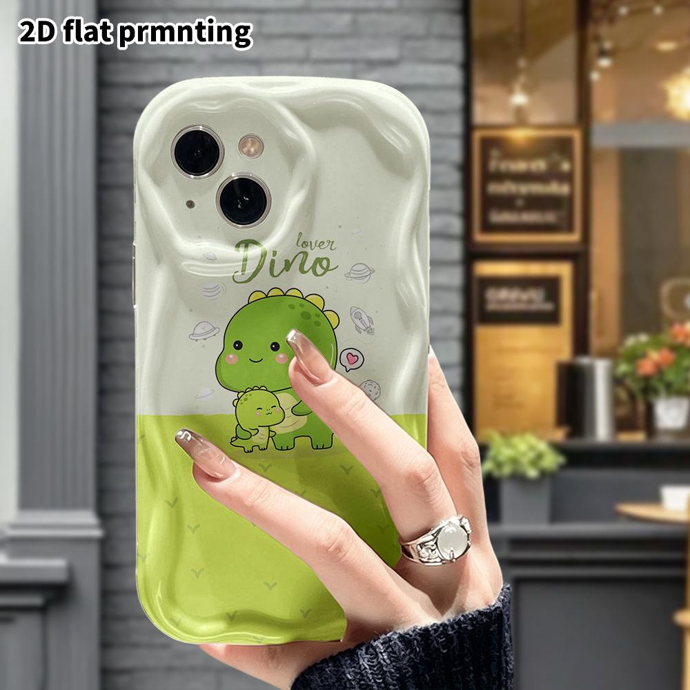 Phone Case: 2D flat design suitable for iPhone 18 17 16 15 14 13 Pro protective case, featuring big dinosaurs, perfect Christmas and Halloween holiday