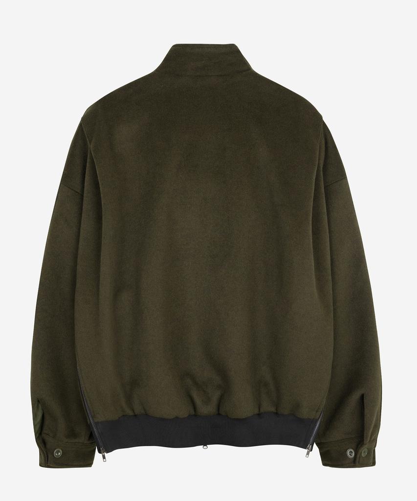 Мужская куртка Harrington из смесовой шерсти Publicfigure_Хаки