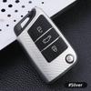Чехол для ключей из ТПУ из углеродного волокна для VW Volkswagen Golf 7 MK7 Tiguan MK2 для SEAT Ateca Leon FR 2 Ibiza для Skoda Octavia A7
