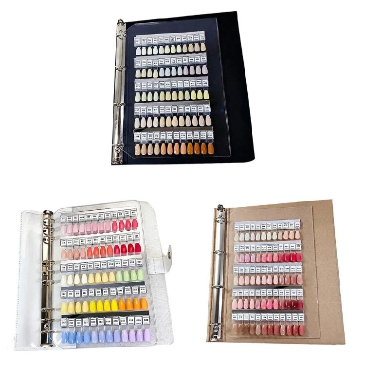 Удобная в использовании магнитная книжка-превью для лака для ногтей со съемными типсами для улучшенного выбора цвета