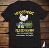 Классическая футболка Фестиваля мира и музыки Woodstock, штат Нью-Йорк, август 1969 г. Унисекс футболка