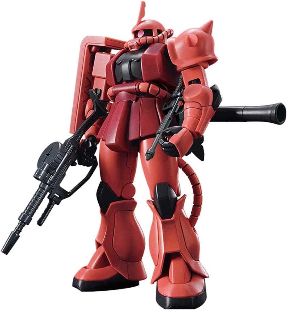 BANDAI SPIRITS HGUC Mobile Suit Gundam Char's Zaku II 1/144 Scale Color-coded Plastic Model