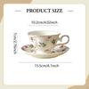 Ceramic Coffee Cup Latte Art Mug with Saucer Creative Ornament Tray Cups Tea for
