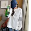 Осенняя вязаная толстовка с капюшоном, круглым вырезом и длинными рукавами, повседневная, свободного кроя, больших размеров.