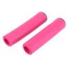 1Pair   Set Bicycle Mountain Bike Handlebar Sponge Anti Skid Shock Absorbing Grip Cover Pink