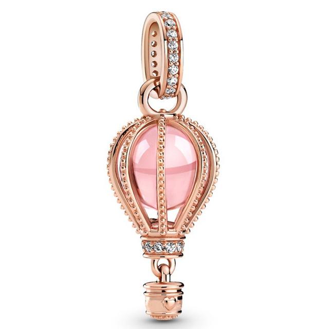 Подвеска из стерлингового серебра 925 пробы, попугай, хамелеон, ломтик лимона, розовая морская черепаха, подвеска для скутера, бусина, подходит для популярного браслета, ювелирные изделия своими руками