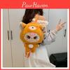 Cute Babythree Elephant Fox Panda Rabbit Animal Costume Cartoon Plush Backpack