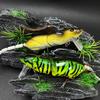 1/7Pcs 8CM/15.3G Metal Mouse Lure with Treble Hook 2-Sections Bionic 3D Rat Artificial