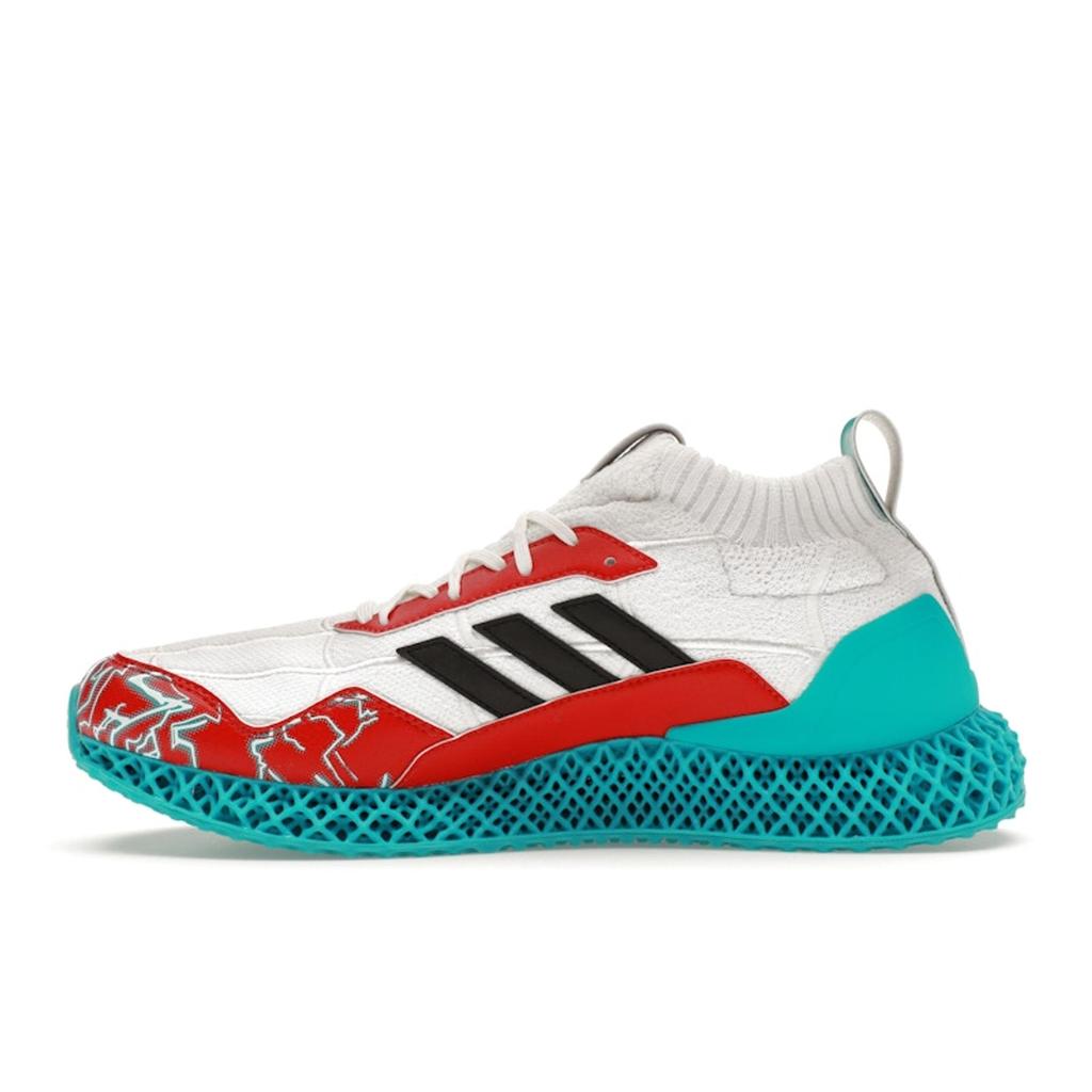 Marvel x adidas Ultra 4D Mid Человек-паук 2 Мужские кроссовки Белый Облачно-белый Основной черный IG5342