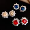 Round Ear Clip Earrings, French Retro Court Style Earrings, Exquisite and Versatile, High-end Earrings, Niche