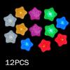 6/12pcs Waterproof Upgrade Baby Bath Bathtub LED Light Up Star Toys Creative Reusable Colorful Glowing Sensory Toy for Kids Gift