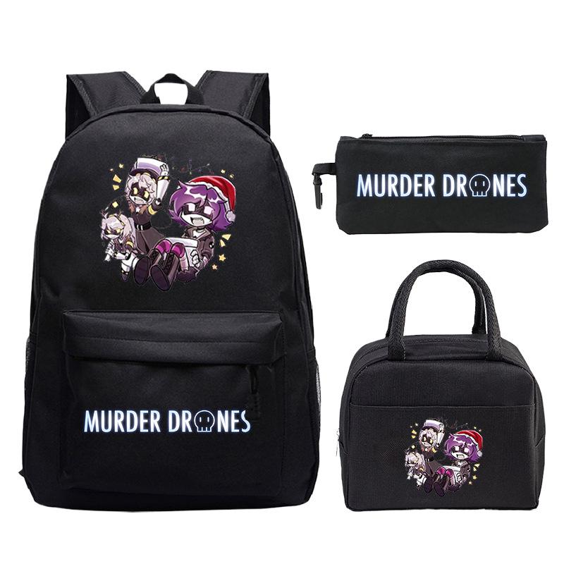 Drones Cartoon Printed Children'S Backpack Set Student School Bag Lunch Bag Casual Pencil Bag