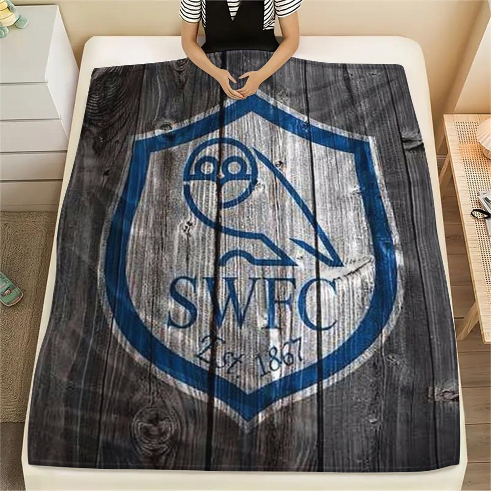 1PC Sheffield Wednesday Football Club Patterned Flannel Blanket Suitable For All Seasons for Home Decor Warmth and Comfort Gifts Holiday Present
