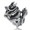 Faucet Retro Ring Men's Titanium Steel Dragon-shaped Wolf Head Personality Hipster Single Ring