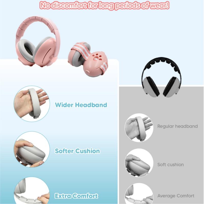 Защита органов слуха у младенцев Защитные наушники для сна детей Наушники для полетов на открытом воздухе с шумоподавлением