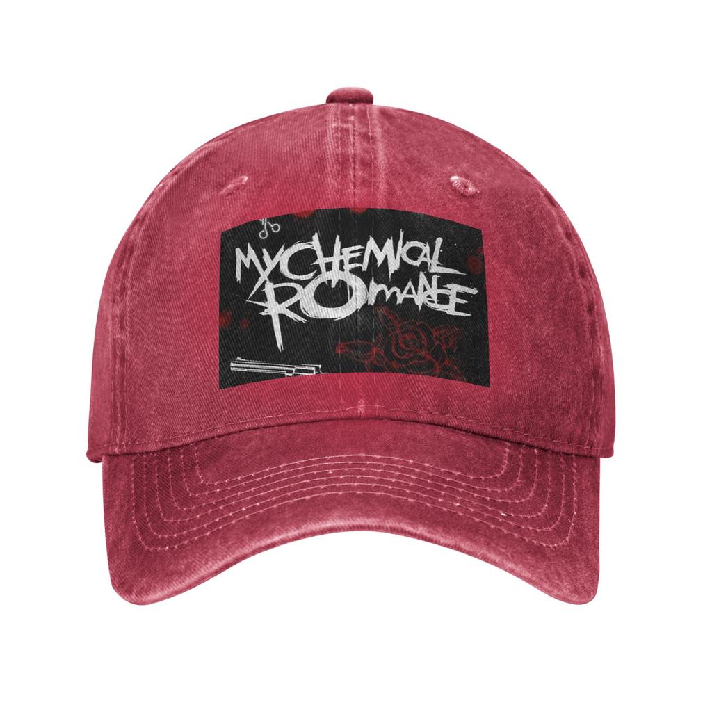 Mcr Band Punk Rock My Chemical RoUnisexce Denim Cap Casual Baseball Caps Adjustable Hat Summer Unisex Baseball Hats