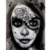 Full 5D Diy Diamond Painting Female Skull Diamond Embroidery Kits Full Lay Cross Stitch Home Decor Handmade Gift