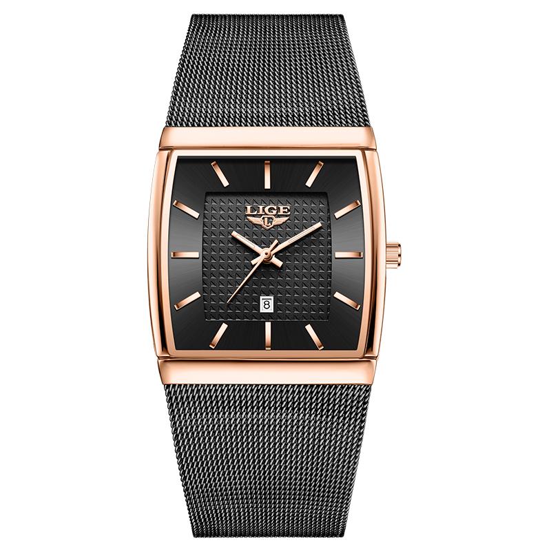 LIGE TOP Ladies Watch Elegant Fashion Calendar Watch women Waterproof Luxury women's quartz wrist watch Relogio Feminino