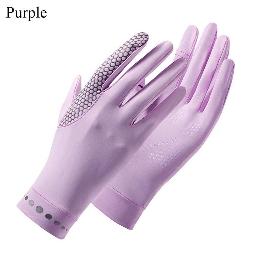 Эластичные перчатки для защиты от солнца, тонкие перчатки для езды на велосипеде, модные солнцезащитные перчатки для бега и спорта