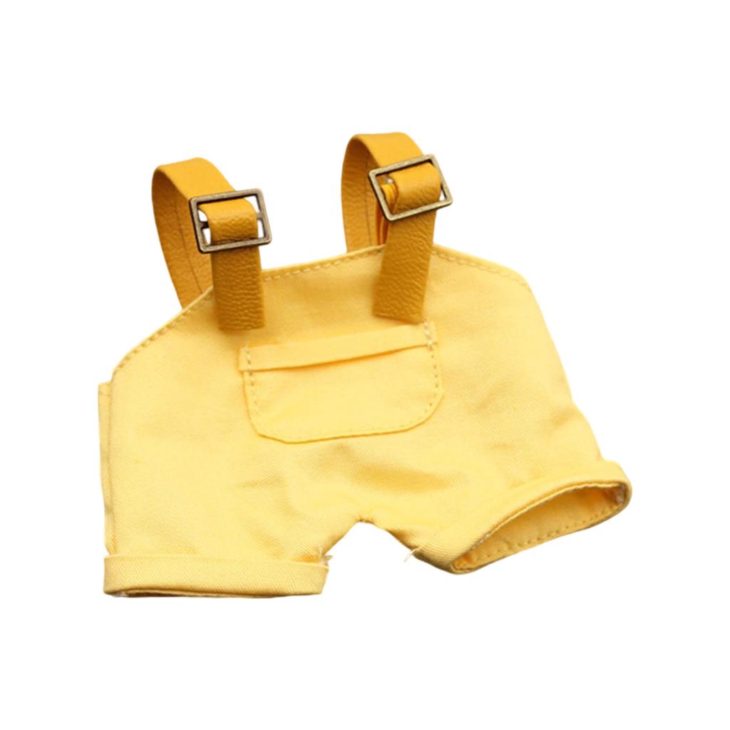 17Cm Cotton Doll Pocket Overalls For Labubu Figure Doll Plush Doll Soft Fabric Display Dressingup Accessories Outfit