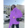 Женская новая модная новая темпераментная куртка-пальто с лацканами без пояса из искусственного меха 00