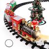 Electric Train Set Toy For Christmas Tree Railway Toys Cars Track With Music Santa Claus Christmas Decor Train Xmas Gifts B066