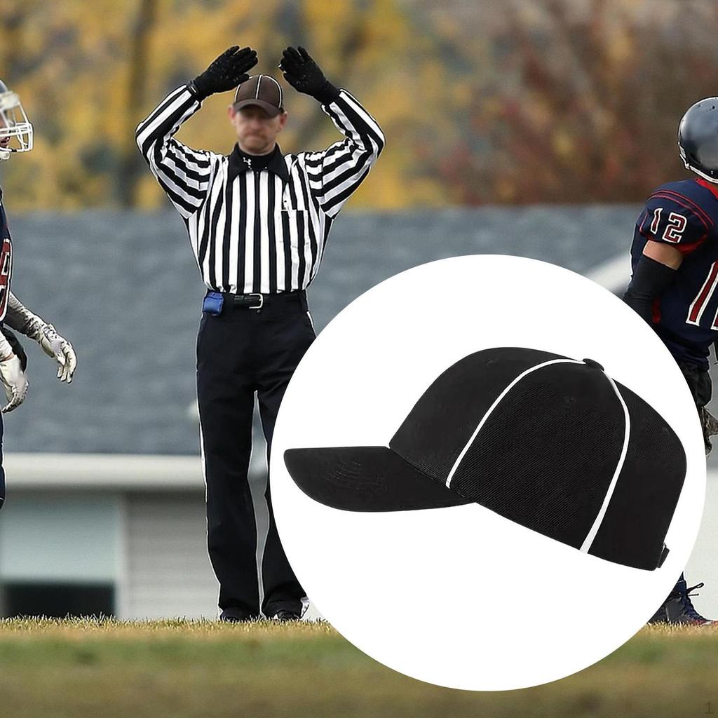 Rugby Referee Hat Soccer Official Cap American Football for Training