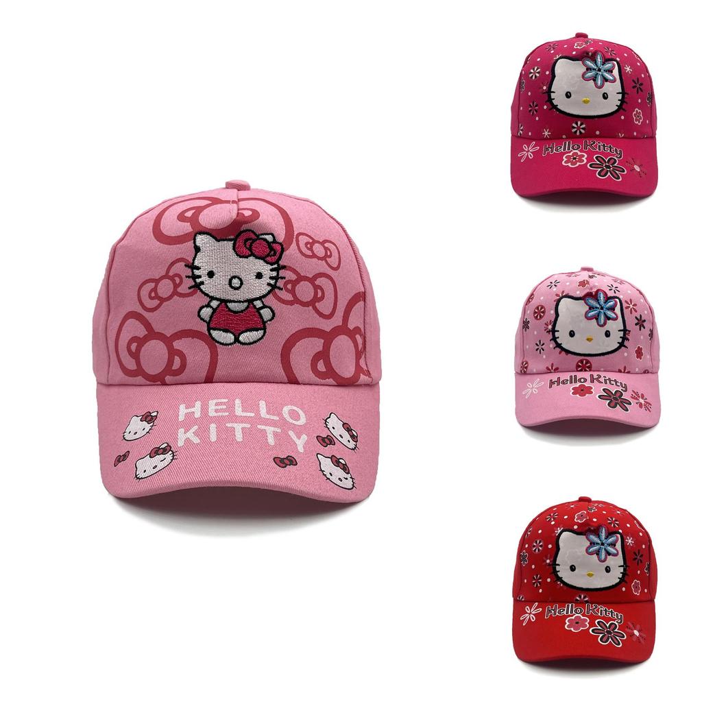 Kt Cat Cartoon Baseball Cap With Sun Protection Breathable Cotton For Kids And Teens