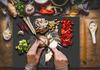 GLASS CUTTING BOARD 52x40 WOLF BLACK