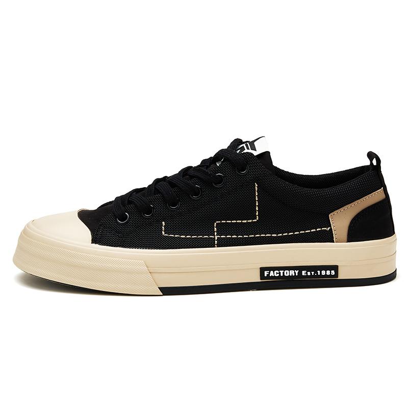 New Summer Mens Shoes Korean Versatile Design and Trendy Casual Mens Shoes Low Top Flat Shoes