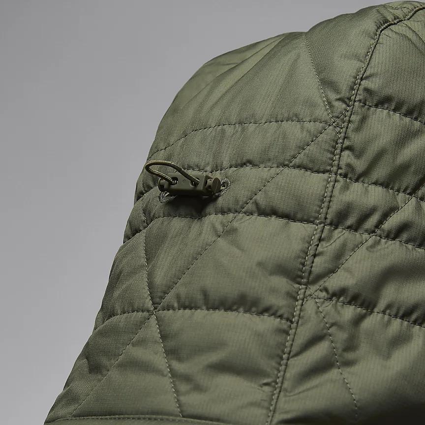 Jordan Спортивная удобная куртка Therma-FIT с капюшоном и застежкой-молнией, с длинным рукавом, мужские куртки оливково-зеленого цвета FZ3163-222