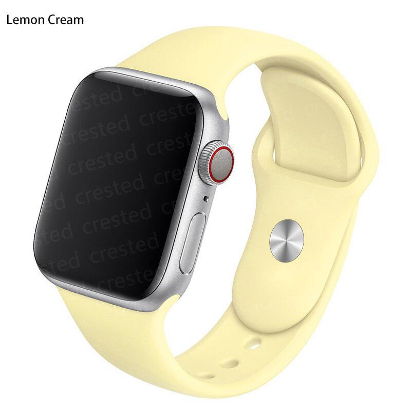 Силиконовый ремешок для Apple Watch Band 41 мм, 44 мм, 38 мм, 45 мм, 40 мм, 42 мм, дышащий ремешок для часов, браслет iWatch series 7, 6, 5, 4, 3, 2, 1
